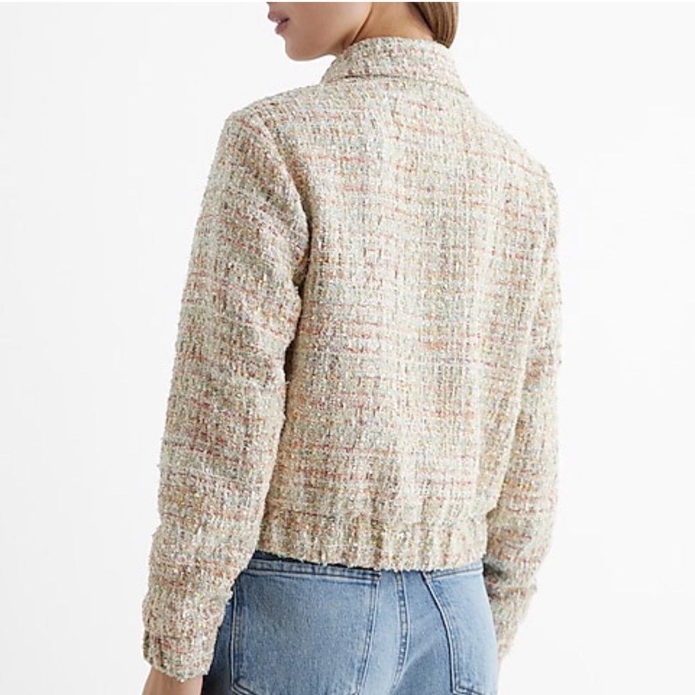 Express Tweed & Sequin Jacket - Picture 3 of 10